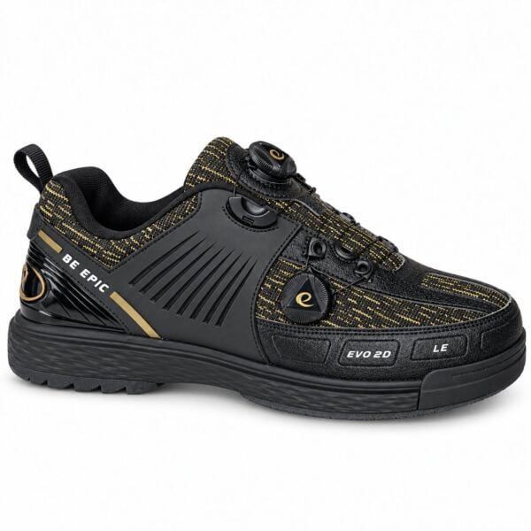 Epic Evo2D LE Dual Dial Performance Right Hand Black Gold Bowling Shoes view 5