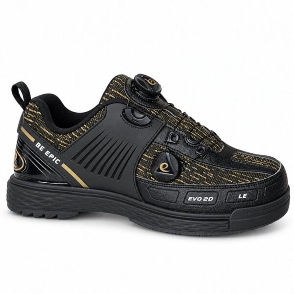 Epic Evo2D LE Dual Dial Performance Right Hand Black Gold Bowling Shoes view 9