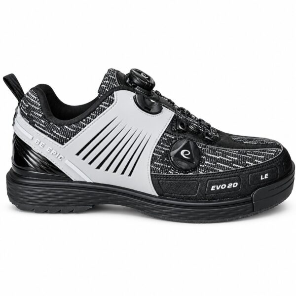 Epic Evo2D LE Dual Dial Performance Right Hand Black Grey Bowling Shoes view 5
