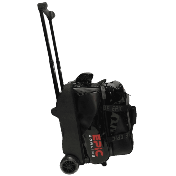 Epic Journey Black 2 Ball Double Roller Bowling Bag