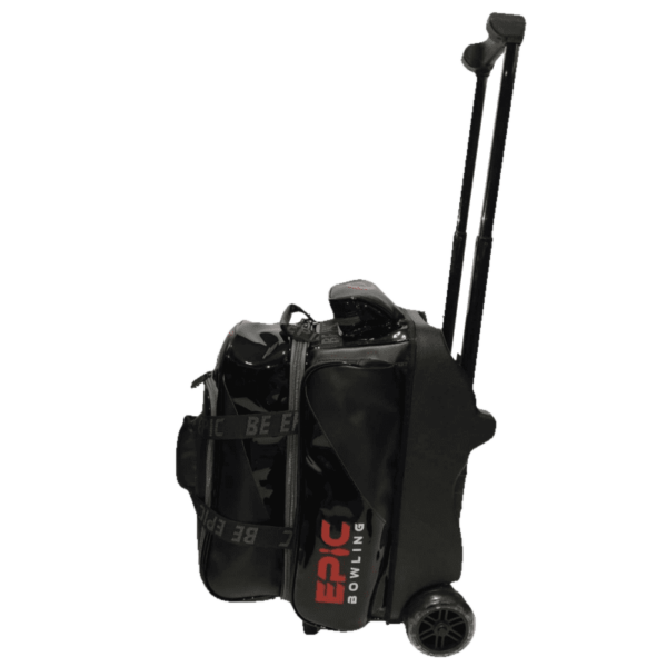 Epic Journey Black 2 Ball Double Roller Bowling Bag