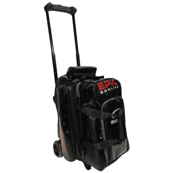 Epic Journey Black 2 Ball Double Roller Bowling Bag