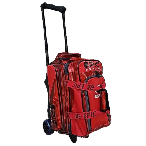 Epic Journey Red Holo 2 Ball Double Roller Bowling Bag