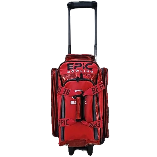Epic Journey Red Holo 2 Ball Double Roller Bowling Bag