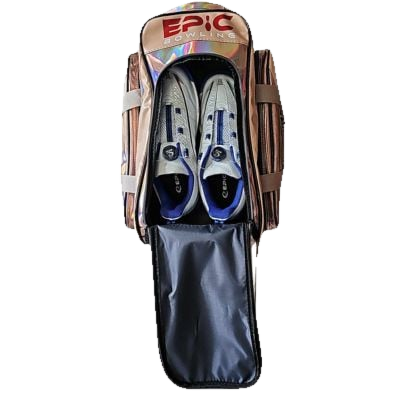 Epic Journey Red Holo 2 Ball Double Roller Bowling Bag