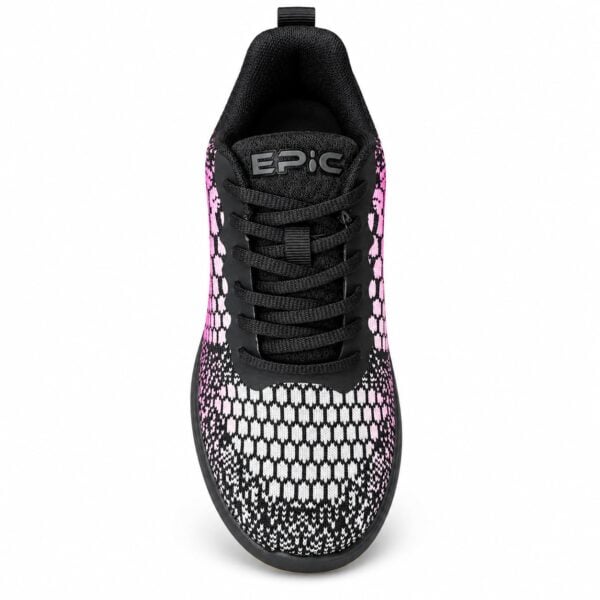 Epic Women's Brandy Knit Black Pink Right Hand Bowling Shoes view 6