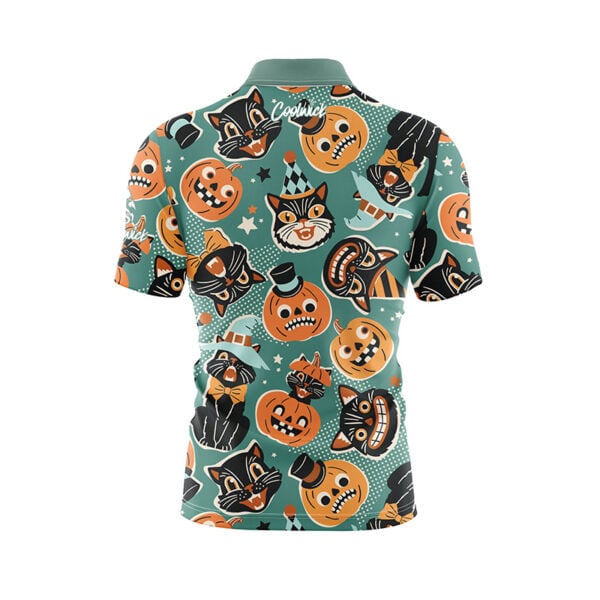 Meow-loween Party Fast Track CoolWick Bowling Jersey - Image 2