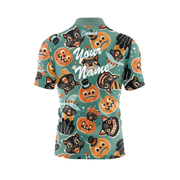 Meow-loween Party Fast Track CoolWick Bowling Jersey - Image 3