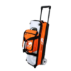 Genesis Sport Modular 3 Ball Triple Tote Black Orange Bowling Bag