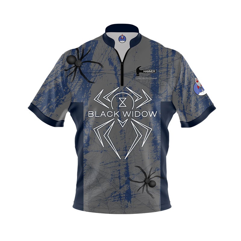 Hammer Black Widow Night Sky Grunge Xpress Ship Rocket Bowling Jersey