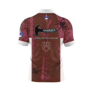 Alternative view of Hammer Black Widow Chocolate Raspberry Grunge Xpress Ship Rocket Bowling Jersey
