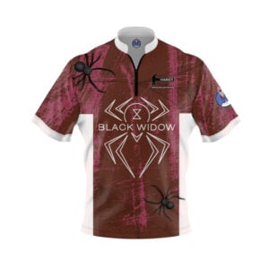 Hammer Black Widow Chocolate Raspberry Grunge Xpress Ship Rocket Bowling Jersey