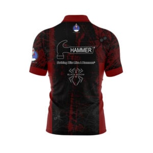 Alternative view of Hammer Black Widow Vampire Grunge Xpress Ship Rocket Bowling Jersey