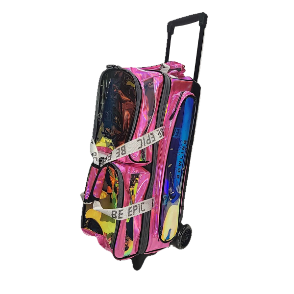 Epic 3 Ball Triple Luminous Hot Pink Holo Bowling Bag