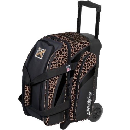 KR Cruiser 2 Ball Double Roller Leopard Bowling Bag