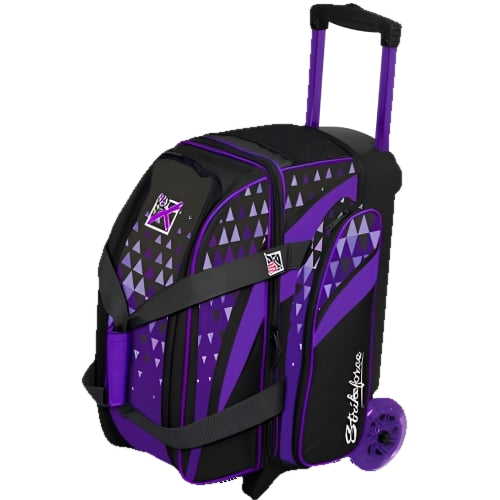 KR Cruiser Arrow 2 Ball Double Roller Purple Bowling Bag