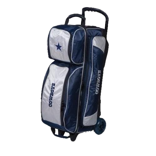 KR Dallas Cowboys 3 Ball Premium Triple Roller NFL Bowling Bag