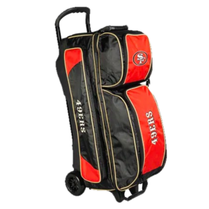 KR San Francisco 49ers Premium 3 Ball Triple Roller NFL Bowling Bag