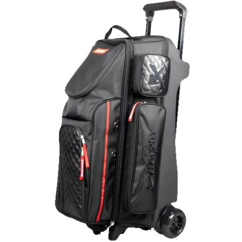KR Strikeforce Diamond Dually 3 Ball Triple Roller Black Bowling Bag