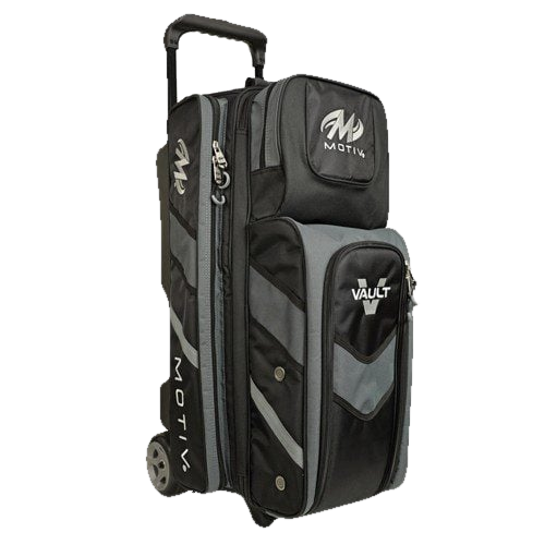 Motiv Vault 3 Ball Triple Roller Covert Black Bowling Bag