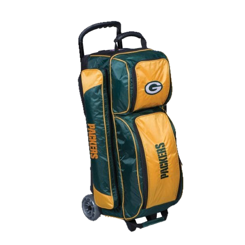 KR Green Bay Packers 3 Ball Premium Triple Roller NFL Bowling Bag