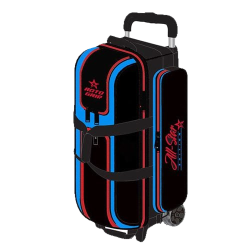Roto Grip All Star Edition Competitor Black Red Blue 3 Ball Triple Roller Bowling Bag