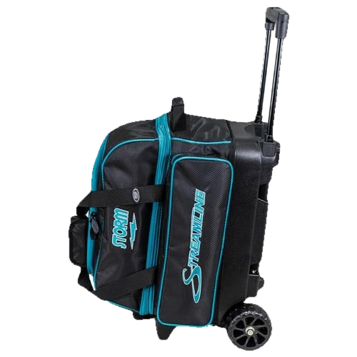 Storm Streamline 2 Ball Roller Diamond Black Aqua Bowling Bag