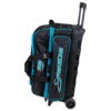 Storm Streamline 3 Ball Roller Diamond Black Aqua Bowling Bag