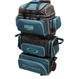 Storm 6 Ball Rolling Thunder Steel Blue Black Bowling Bag
