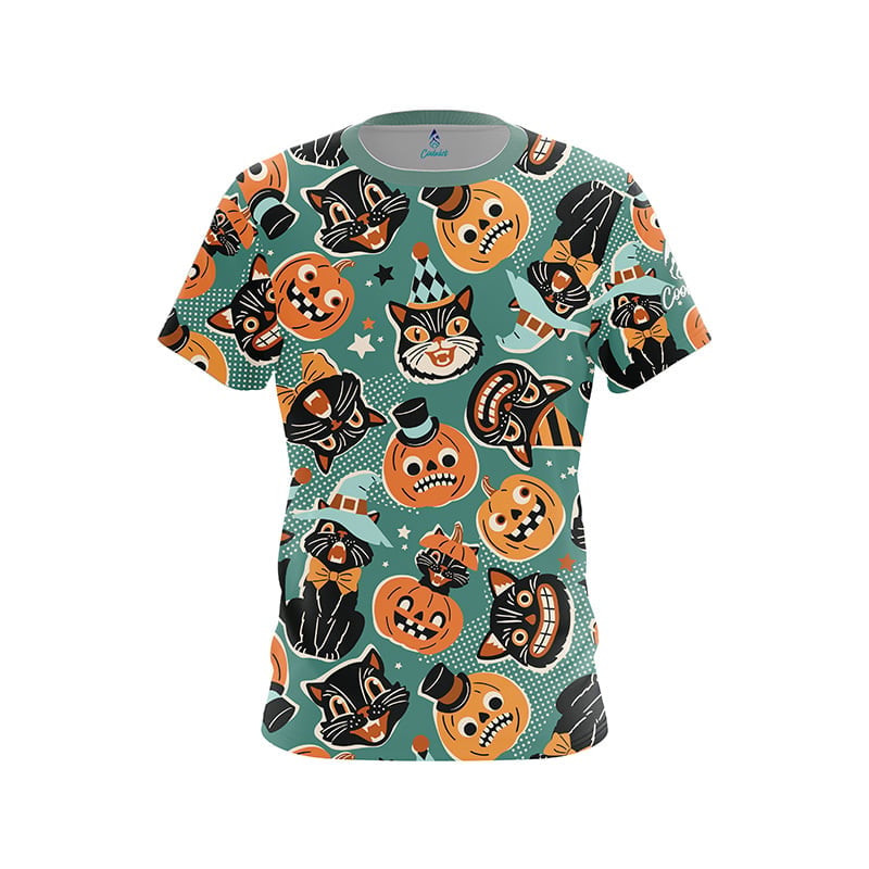 Meow-loween Party Semi-Custom CoolWick Bowling Jersey