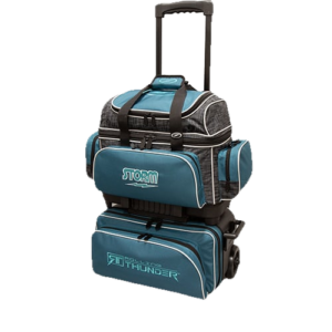 Storm 4 Ball Rolling Thunder Steel Blue Black Bowling Bag