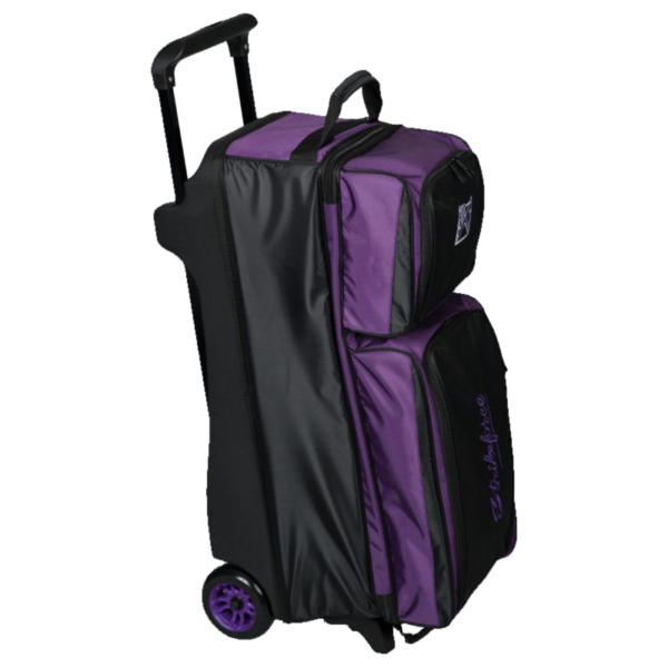 KR Strikeforce Konvoy 3 Ball Triple Roller Black Purple Bowling Bag