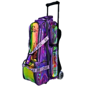 Epic 3 Ball Triple Superior Deluxe Violet Holo Bowling Bag