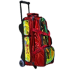 Epic 3 Ball Triple Superior Deluxe Red Holo Bowling Bag