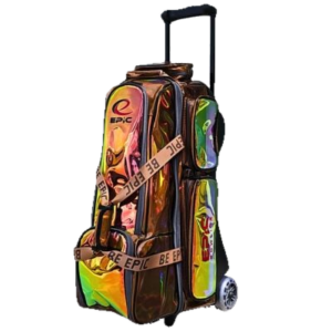 Epic 3 Ball Triple Superior Deluxe Chocolate Holo Bowling Bag