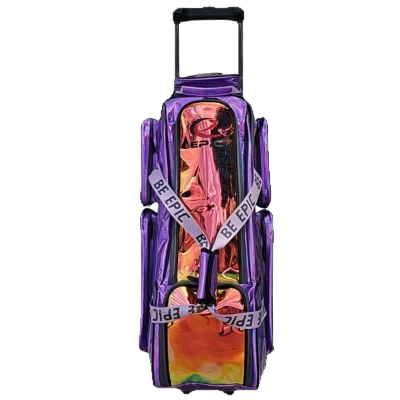 Epic 3 Ball Triple Superior Deluxe Violet Holo Bowling Bag