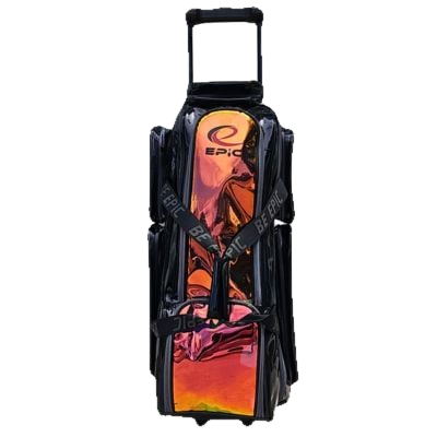 Epic 3 Ball Triple Superior Deluxe Black Holo Bowling Bag