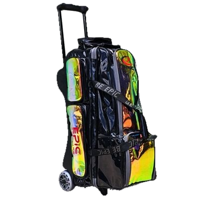 Epic 3 Ball Triple Superior Deluxe Black Holo Bowling Bag