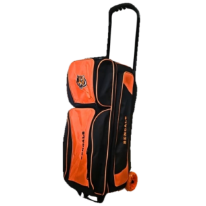 KR Cincinnati Bengals Premium 3 Ball Triple Roller NFL Bowling Bag