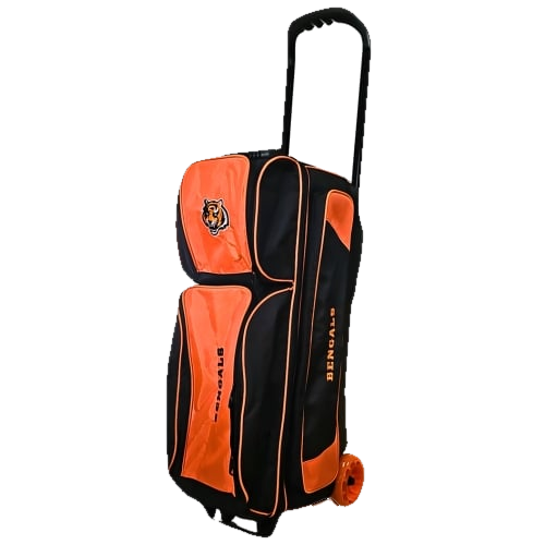 KR Cincinnati Bengals Premium 3 Ball Triple Roller NFL Bowling Bag