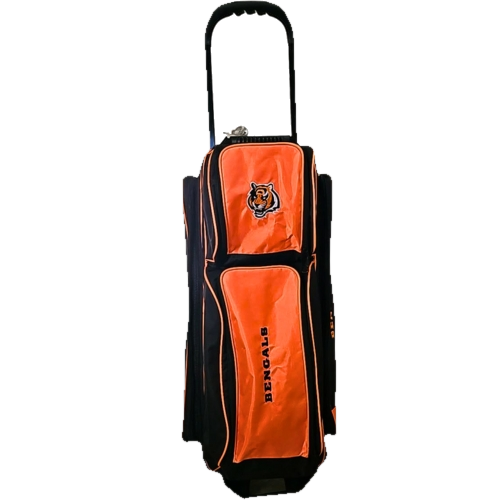 KR Cincinnati Bengals Premium 3 Ball Triple Roller NFL Bowling Bag
