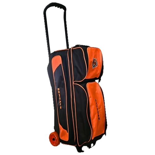 KR Cincinnati Bengals Premium 3 Ball Triple Roller NFL Bowling Bag