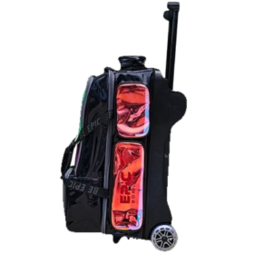 Epic 3 Ball Triple Superior Deluxe Black Holo Bowling Bag