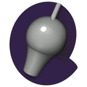 Brunswick Purple Rhino Pro bowling ball core (16-15 lb)