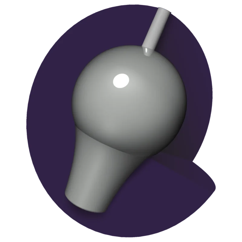Brunswick Purple Rhino Pro bowling ball core (16-15 lb)
