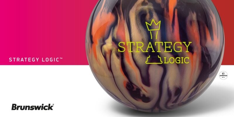 Brunswick Strategy Logic bowling ball launch banner