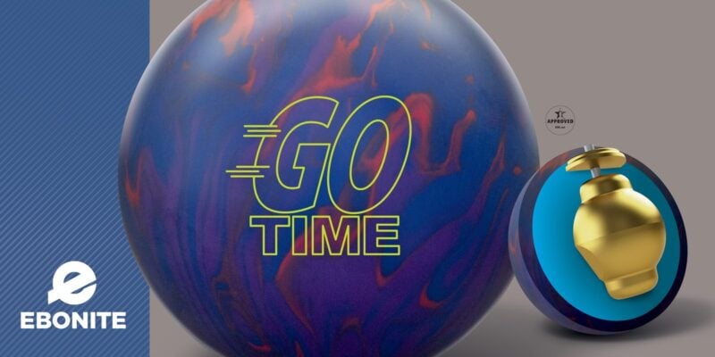 Ebonite Go Time bowling ball launch banner