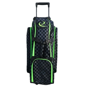 Epic 3 Ball Triple Superior Black Lime Plaid Bowling Bag 2