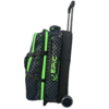 Epic 3 Ball Triple Superior Black Lime Plaid Bowling Bag 4