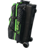 Epic 3 Ball Triple Superior Black Lime Plaid Bowling Bag 5
